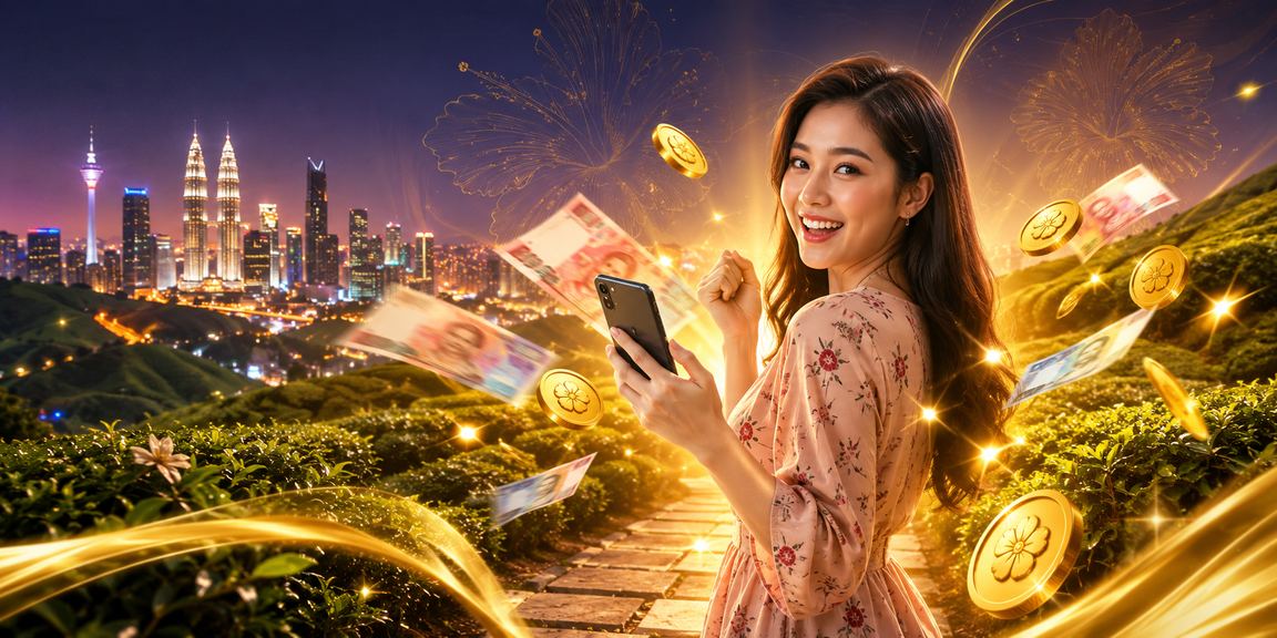 Pengguna Malaysia log masuk ke platform 9800 di Petaling Jaya untuk menikmati pelbagai permainan
